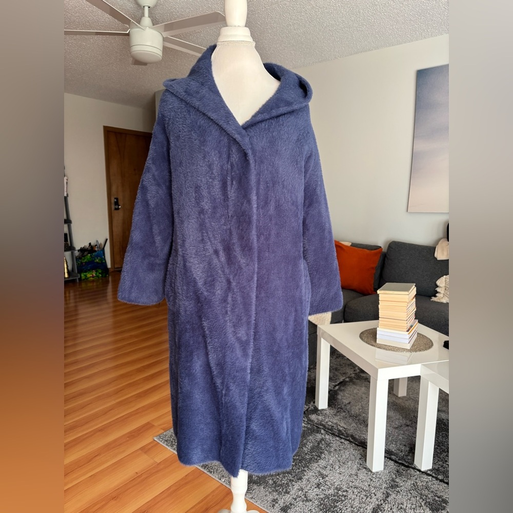 Elegant Navy Teddy Jacket